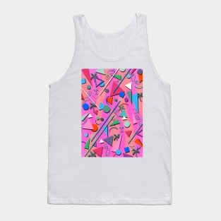 80s pop retro pattern 3 Tank Top